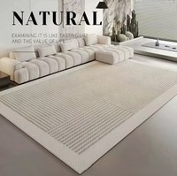 Tapis Bohème Personnalisé en Fausse Fourrure Cachemire 8mm 10mm Doux Géométrique Lavable en Machine pour Salon Chambre Vente en Gros OEM