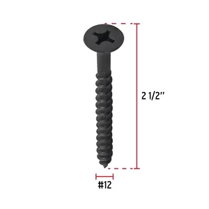 6-unità scatola 100 Spike Bag 12X2-1/2 'multiuso feroci viti di qualità Premium per uso multiuso - Product Image 3