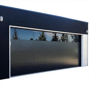 <span class=keywords><strong>Porte</strong></span> <span class=keywords><strong>de</strong></span> <span class=keywords><strong>garage</strong></span> <span class=keywords><strong>sectionnelle</strong></span> automatique en panneaux sandwich polymère acier-foamier-acier <span class=keywords><strong>de</strong></span> 0,4 mm avec fenêtre en verre trempé et quincaillerie <span class=keywords><strong>motorisée</strong></span> - Product Image 1