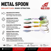 Red Eyeds Échantillon Gratuit 3.5G Spinnerbait Plumeux à Lame Rotative, Leurre Populaire pour la Pêche en Gros