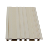 Panneaux muraux cannelés de résistance aux fissures de longue durée Panneaux muraux Wpc Panneaux muraux alternatifs en bois Intérieur