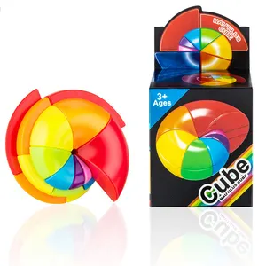 AUF LAGER 3D Puzzle Spielzeug Regenbogen Intelligenz Ball Magic Cube Nautilus Cube Gehirns piele für Kinder