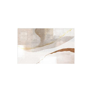 Tapis abstrait nordique rectangulaire en fibre de polyester pour salon, décoration intérieure, design géométrique minimaliste, grande taille, du mur au mur - Product Image 1