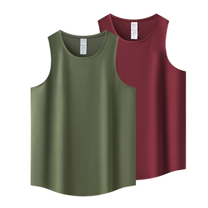 Outdoor Gym 210GSM Tank Tops Workout Custom Logo Training Sleeveless for Men - Product Image 3