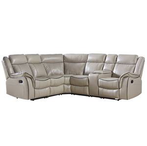 Sofá Reclinable Manual de Tela Gris para Sala de Estar, Moderno, Venta al Por Mayor - Product Image 4