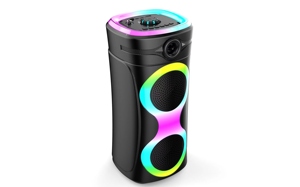 مكبر صوت محمول مزدوج بحجم 4 بوصات مع عربة للحفلات والفعاليات الخارجية - Product Image 4