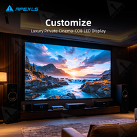 Écran LED d'intérieur 16:9 4K Cob P0.7 P0.9 P1.2 P1.56 pour films, panneau d'affichage à petits pixels pour le traitement médical