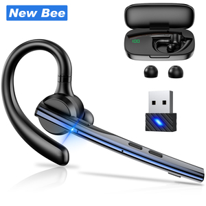 ใหม่ชุดหูฟังโทรศัพท์มือถือผึ้ง V5.1หูฟังธุรกิจหูเดียวชุดหูฟังไร้สายบลูทูธไร้สายพร้อมดองเกิล USB - Product Image 1