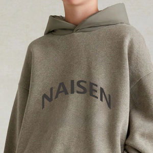 Sudadera con Capucha Personalizada de Felpa Francesa, 400, 450, 500, 600, 800 Gsm, Tejido Grueso, 100% Algodón Orgánico, Corte Recto, Sudaderas con Capucha de 450 g/m² para Hombre - Product Image 3