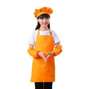 Conjunto de delantal y gorro de chef para niños, ajustable, con estampado colorido, de poliéster antipilling, para cocinar y hornear - Product Image 6