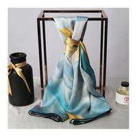 Foulard de tête en soie Pure 100% pour femmes, écharpe de luxe de styliste, en soie Pure 16MM, 89x89CM, livraison gratuite