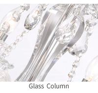 Lustres en cristal de luxe Lampes suspendues en verre modernes Éclairage de plafond de salon Lustre suspendu