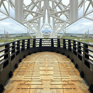 Barrière de sécurité en acier avec revêtement en poudre, indice d'impact M50, structure non réfléchissante de type solaire pour barrières de circulation - Product Image 1