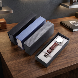 Eco-friendly Custom Luxury Rigid Cardboard Shipping Watch Packaging Box Art Paper <b>Digital</b> Printing <b>Microwave</b> Safe UV/Hot - Product Image 3