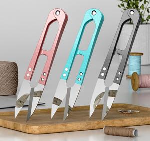 Tijeras para Hilo en Forma de U, Tijeras de Corte de Hilo con Resorte, Tijeras para Manualidades, Punto de Cruz, Costura de Ropa, Tijeras de Sastre para Cortar Hilo - Product Image 2