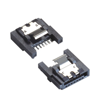 Conector Soulin SATA 3,0 Cable de interfaz de unidad de estado sólido de 7 pines SATA hembra tipo de cable soldado conector de una pieza
