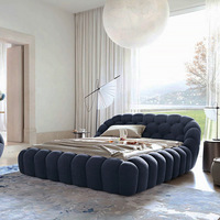 Neuankömmling Foshan modernes Design Stoff bett Blase Doppelbett
