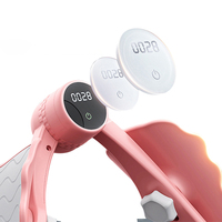 Dispositivo Eléctrico de Entrenamiento para Músculos del Suelo Pélvico, Ejercitador de Muslos con 3 Niveles de Resistencia y Contador, Color Morado