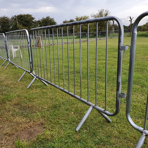 Barrière de contrôle des foules en acier <span class=keywords><strong>galvanisé</strong></span>, barricade piétonne, clôture pour la sécurité routière lors d'événements et pour une utilisation en extérieur, fournie par l'usine - Product Image 4