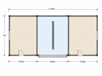 Maison conteneur préfabriquée modulaire en panneaux d'acier à assembler, emballage plat, 60 pieds, volet roulant, garantie 5 ans, service automobile