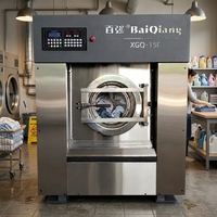 Laveuse industrielle automatique de haute qualité pour hôtels, machine à laver électrique 15 kg à monnayeur