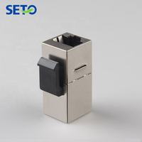 8P8C Cat6 RJ45 conector Ethernet RJ45 Keystone Jacks blindado Keystone Jack Cat6 RJ45 Keystone acoplador