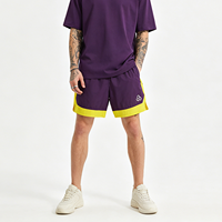 Shorts d'été personnalisés pour hommes, résistants à l'eau, à blocs de couleur, effet rafraîchissant, pour la course et le cyclisme
