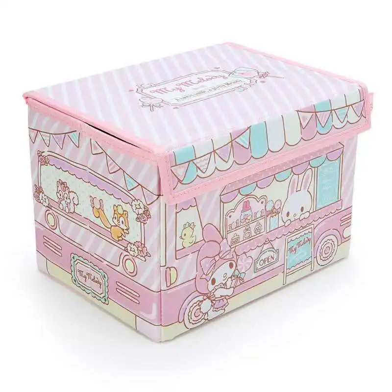 JM sıcak satış japonya Sanrio kız takı çekmece Kawaii dolması dekoratif polyester Mymelody Kuromi saklama kutuları