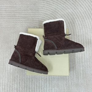 <span class=keywords><strong>Bottes</strong></span> de neige de luxe pour femmes de fabrication italienne, isolées au chaud, imperméables, adaptées à l'hiver, aux voyages en plein air, à l'usure quotidienne - Product Image 1