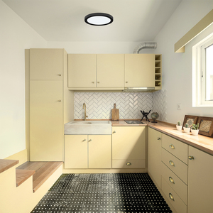 Màu Đen kết thúc cạnh thắp sáng ETL 5 inch DOB cấu hình thấp tuôn ra gắn trần ánh sáng vòng <span class=keywords><strong>Led</strong></span> Slim bề mặt gắn kết ánh sáng ướt vị trí - Product Image 5