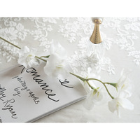 Fleurs artificielles en plastique de haute qualité à 7 têtes, fleurs décoratives roses pour la décoration de la maison et du bureau