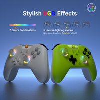 Manettes de jeu les plus vendues en Chine EasySMX X05 avec 4 modes de connexion, 4 capteurs à effet Hall, effets RVB élégants, manette de jeu
