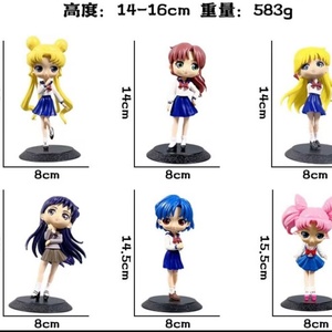 Statues de 15 cm Sailor Moon Tsukino Usagi Décoration de gâteau Figura PVC Figurine d'anime pour boîte à œufs Catcher Gashapon Machine de jeu Jouets de récompense - Product Image 2