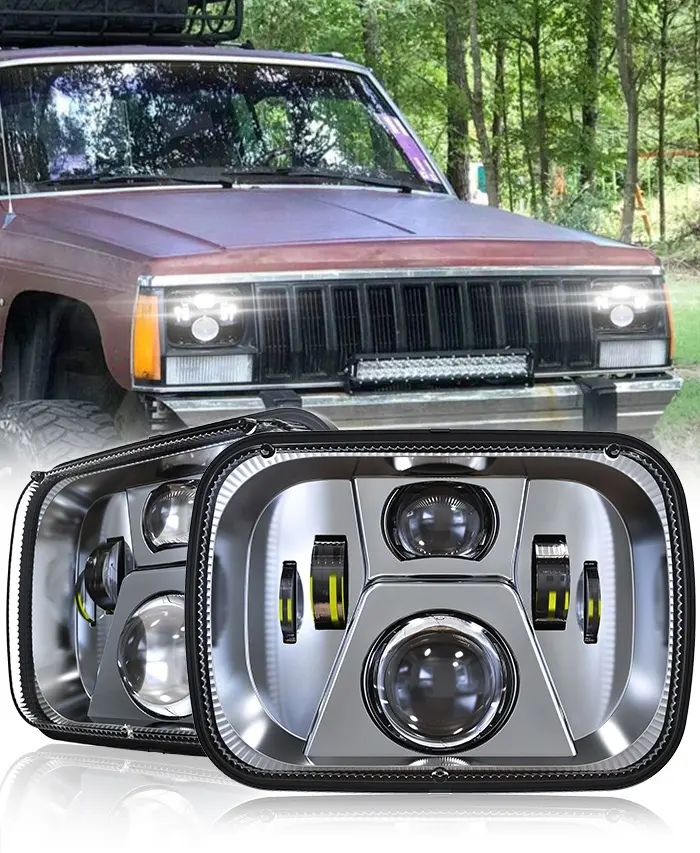 5X7 untuk JEEP Cherokee XJ Dot Disetujui Lampu Dot Sae