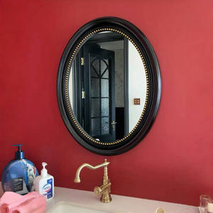 Specchio da Bagno Ovale Stile Europeo Vintage <span class=keywords><strong>2026</strong></span>, da Parete per Soggiorno, Ingresso e Uso Alberghiero, Specchio per Trucco e Vanità - Product Image 2