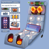 Cojín de Masaje Eléctrico Portátil Zhipin, Terapia de Vibración con Calor, Control de Tiempo, para Aliviar el Estrés de Espalda/Cintura/Cuello