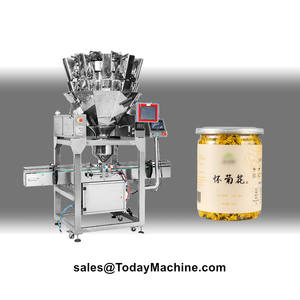 เครื่องบรรจุและชั่งน้ำหนักอัตโนมัติสำหรับข้าวโพด ข้าว อาหารเม็ด ถั่ว ข้าวโพดคั่ว ขนมกุ้ง ขนมขบเคี้ยว บรรจุในขวดและกระป๋อง - Product Image 5