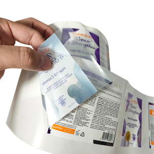 Autocollants adhésifs transparents en vinyle imperméables personnalisés pour les capsules d'huile capillaire, étiquettes de logo pour les emballages de bouteilles de cosmétiques et de soins de la peau - Product Image 1