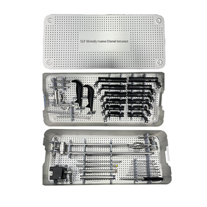 Ensemble d'instruments chirurgicaux orthopédiques pour <span class=keywords><strong>cage</strong></span> Peek, instruments chirurgicaux osseux, ensemble d'instruments chirurgicaux pour la colonne vertébrale, ensemble d'instruments chirurgicaux pour <span class=keywords><strong>cage</strong></span> Peek OLIF - Product Image 1