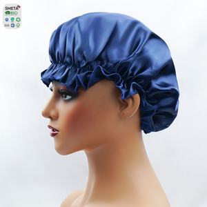 卸売6Aグレード100% 桑シルクボンネット女性用ヘアターバン睡眠用 - Product Image 4