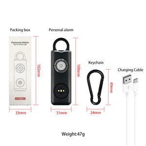 Alarma Para Niños Llavero De Autodefensa Recargable Venta Al Por Mayor Alarma De Seguridad Personal Llavero Damas - Product Image 6