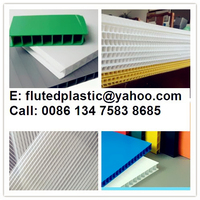 Feuille de Coreflute/4mm 5mm 6mm panneau en plastique blanc Coro/panneaux Corex
