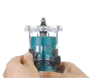 เครื่องย่อยไม้ DRT52ใช้พลังงานจากแบตเตอรี่ลิเธียมแบบมือถือเครื่องตัดขอบเครื่องย่อยไม้และเครื่องทำลายเอกสารพร้อมฐานโปร่งใส - Product Image 4