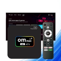 OM Max ATV Voice Smart Android TV Box Amlogic S905L3 2.4G 5G Wifi BT 4K Set Top Box Versión Global Reproductor Multimedia