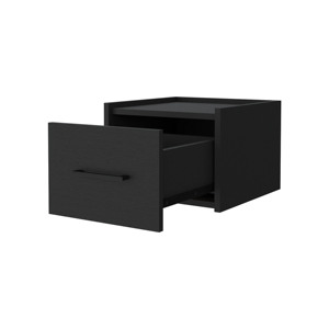 Elfrida Wall-Mounted Nightstand Single Drawer Spacious Top <b>Shelf</b> <b>Bedroom</b> Storage - Product Image 4