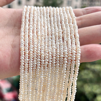 Perles d'eau douce authentiques de qualité supérieure, perles plates baroques en vrac, breloques pour la fabrication de bracelets et de colliers personnalisés