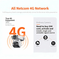 Caméra de sécurité dôme OEM 4G LTE 4MP avec panoramique/inclinaison, audio bidirectionnel, suivi de mouvement humain, vision nocturne couleur, stockage cloud et carte SD, garantie 1 an