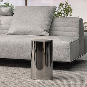 Mesa de Centro Moderna de Alta Calidad en Acero Inoxidable, Tamaño y Color Personalizables, Servicio OEM/ODM para Muebles de Sala de Estar en Apartamentos - Product Image 4