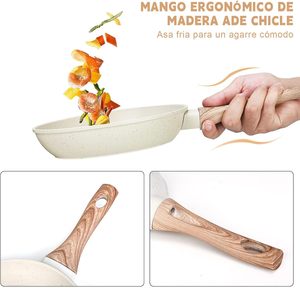 Série professionnelle 3 pièces juego de ollas y sartenes sartenes antiadherente sartenes de cocina - Product Image 6