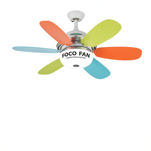 Ventilatore da soffitto Foco Fan da 52 pollici con 6 pale, motore AC e telecomando per uso domestico - Product Image 1